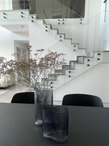 אגרטל זכוכית ווייב טקסטורת פסים- 3 צבעים – תמונה 13