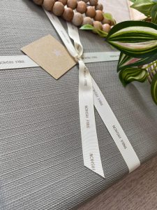 ⁦מפה חגיגית דמוי פשתן- ירוק מרווה⁩ – תמונה ⁦2⁩