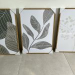תמונת  מסגרת עץ ענקיות- דגם עלים