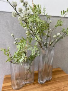 אגרטל זכוכית ווייב טקסטורת פסים- 3 צבעים – תמונה 5