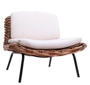 כורסא מראטן עם כרית ישיבה- 2 צבעים