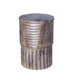 שולחן צד חריטות בסגנון פרחים