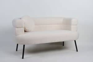 ספת בוקלה זוגית לבנה – תמונה 2