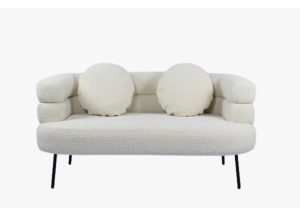 ספת בוקלה זוגית לבנה – תמונה 3