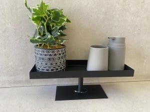 מגש על רגל מתכת צבע שחור – תמונה 5