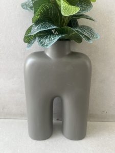 ⁦ואזה קרמיקה מעוצבת- אפור מט⁩ – תמונה ⁦5⁩