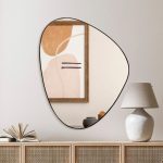 מראת משולש מעוגל שחורה