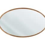 מראה אליפסה מסגרת עץ