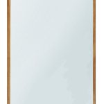 מראה מלבנית פינות מעוגלות- מסגרת עץ