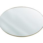 מראה אובלית מסגרת ברונזה דקה