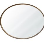 מראה אליפסה מסגרת זהב עתיק