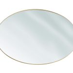 מראה אובלית מסגרת זהב דקה