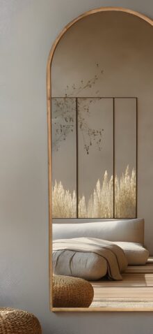 ⁦מראת קשת מסגרת עץ⁩ – תמונה ⁦2⁩