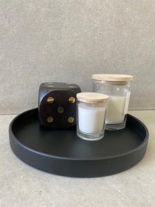 ⁦מגש מתכת עגול- 2 צבעים⁩ – תמונה ⁦6⁩