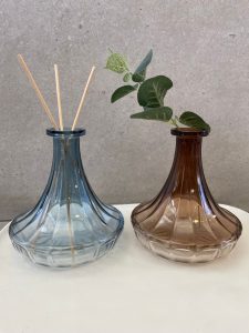 ⁦כלי זכוכית מהודר- תכלת/חום⁩ – תמונה ⁦4⁩