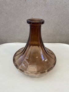 ⁦כלי זכוכית מהודר- תכלת/חום⁩ – תמונה ⁦2⁩