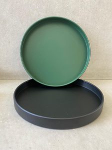 ⁦מגש מתכת עגול- 2 צבעים⁩ – תמונה ⁦7⁩