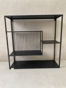 ⁦יחידת מדפים לתליה- שחור⁩ – תמונה ⁦2⁩