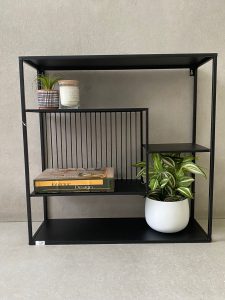 ⁦יחידת מדפים לתליה- שחור⁩ – תמונה ⁦4⁩