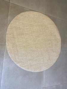 ⁦שטיח אירופה קפה/שמנת- עגול⁩ – תמונה ⁦3⁩