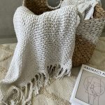 כירבולית/ראנר בסגנון סרוג-לבן