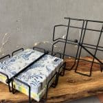 מחזיק למפיות שחור מתכת