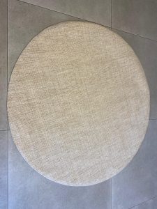 ⁦שטיח אירופה קפה/שמנת- עגול⁩ – תמונה ⁦2⁩