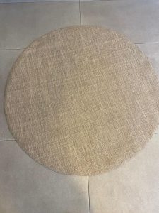 ⁦שטיח אירופה קפה/שמנת- עגול⁩ – תמונה ⁦8⁩