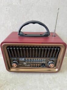 ⁦רדיו רטרו חום אדום⁩ – תמונה ⁦2⁩