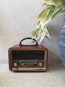 ⁦רדיו רטרו חום אדום⁩ – תמונה ⁦5⁩