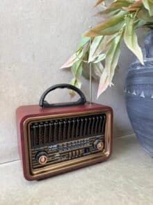 ⁦רדיו רטרו חום אדום⁩ – תמונה ⁦3⁩