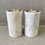 פמוט שיש לבן