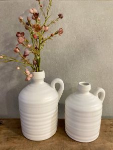 ⁦אגרטל חרס פסים - 2 גדלים⁩ – תמונה ⁦2⁩