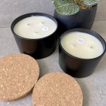 נר ריחני שחור - 2 גדלים