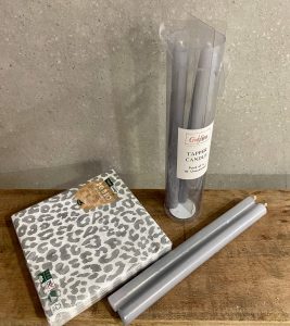 ⁦מארז 4 נרות אפורים⁩ – תמונה ⁦4⁩