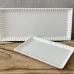 מגש פסים מלבן