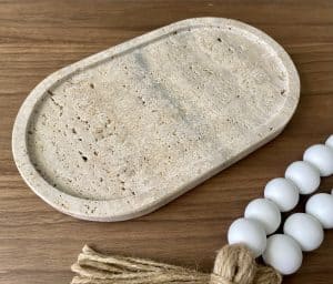 מגש אבן אובלי