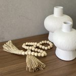 שרשרת חרוזי עץ טבעי