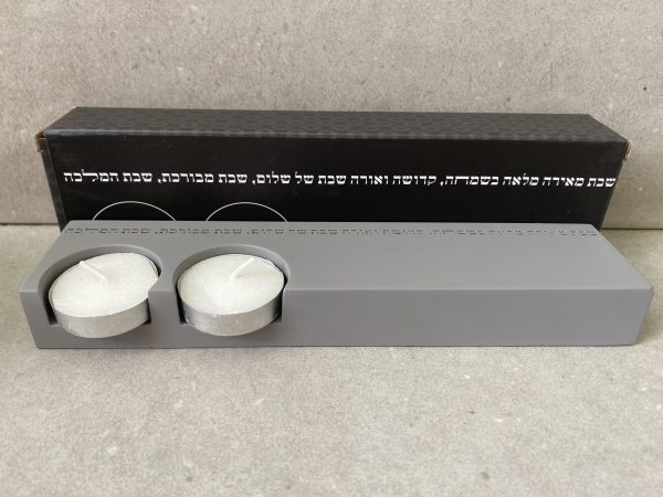 ⁦פמוט זוגי בטון⁩ – תמונה ⁦3⁩