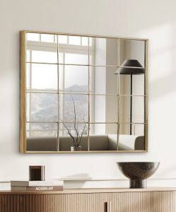 מראת ריבועים זהב