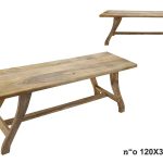 ספסל עץ מנגו