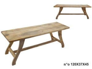 ספסל עץ מנגו