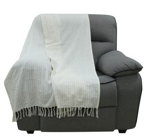 ⁦כיסוי מיטה לורה לבן - זוגי⁩ – תמונה ⁦5⁩