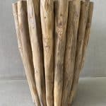 שולחן צד בולי עץ