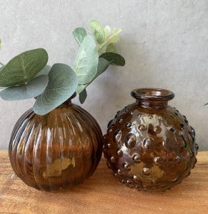 ⁦בקבוקון עגול חום - 2 דגמים⁩ – תמונה ⁦4⁩