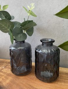 ⁦בקבוקון זכוכית אפור - 2 דגמים⁩ – תמונה ⁦3⁩