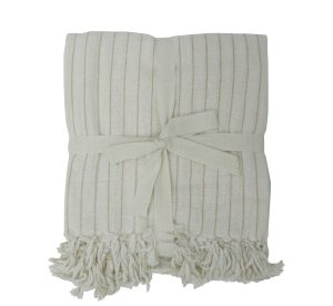 כיסוי מיטה לורה לבן - זוגי