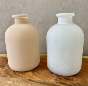 בקבוק זכוכית חלבית - 2 צבעים – תמונה 3