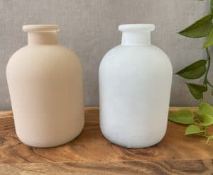 בקבוק זכוכית חלבית - 2 צבעים – תמונה 2