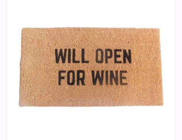שטיח סף WILL OPEN FOR WINE